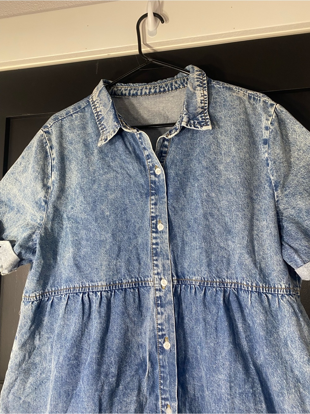 4/$16 Denim Style Dress - Picture 2 of 4